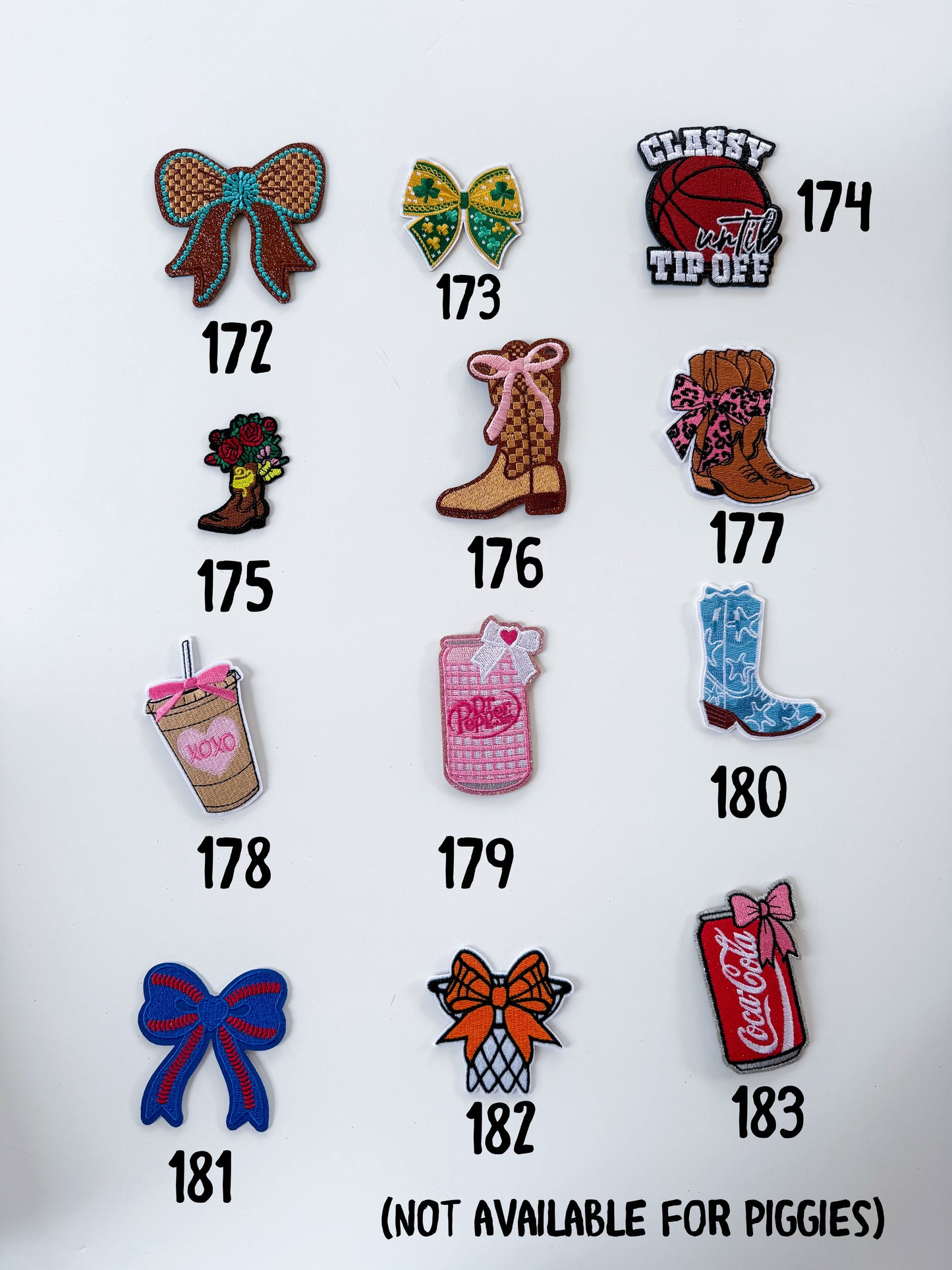 Felties, Charms, Patches Etc