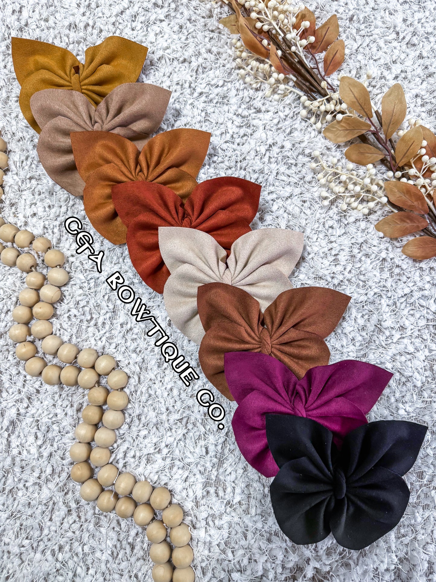 Suede- Bows