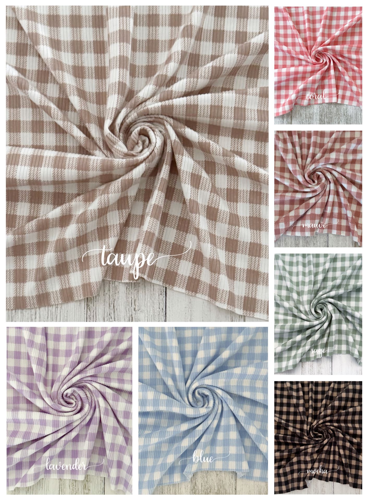 Cottage Gingham - Headbands/ Scrunchies