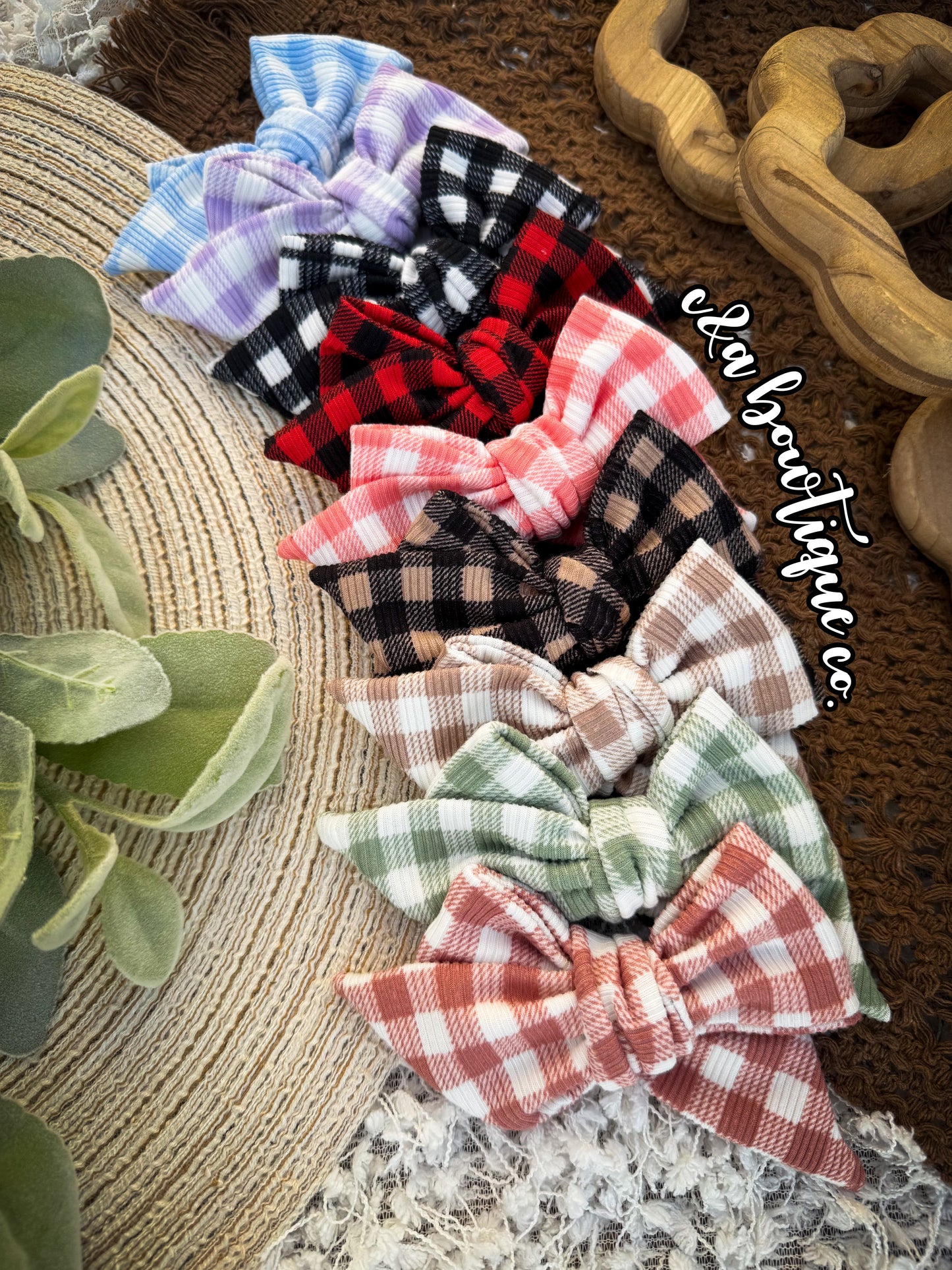 Cottage Gingham - Bows