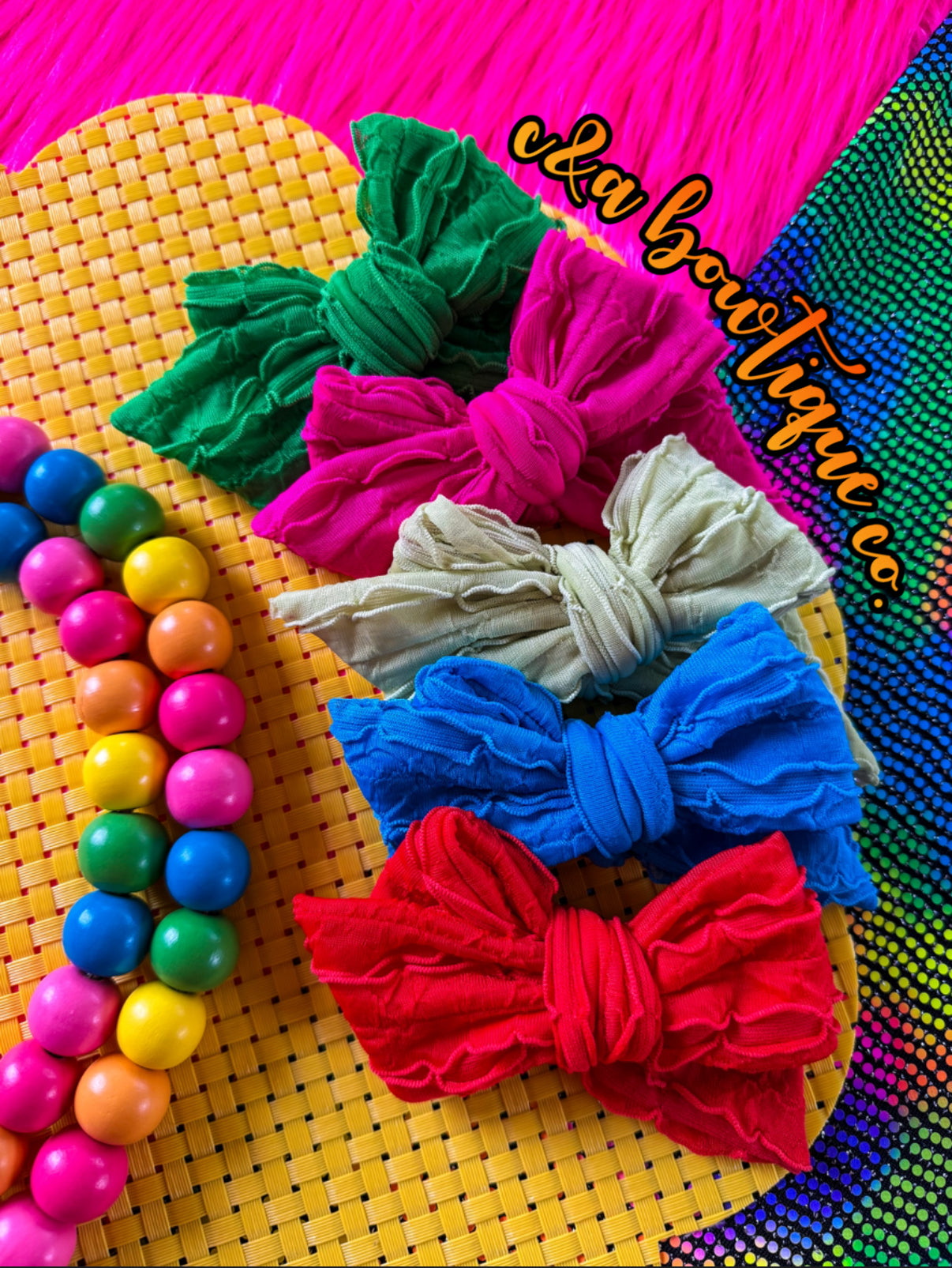 Neon Ruffles - Bows