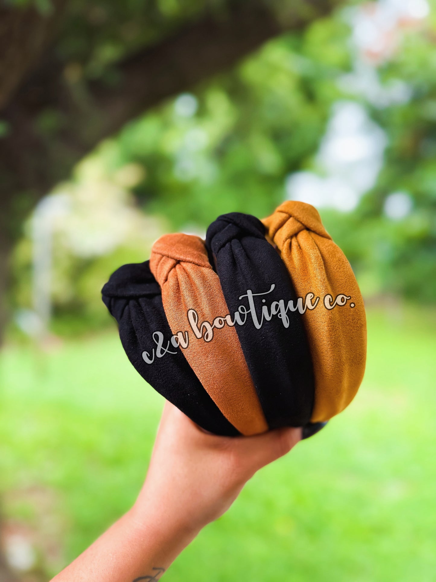 Suede- Headbands/ Scrunchies