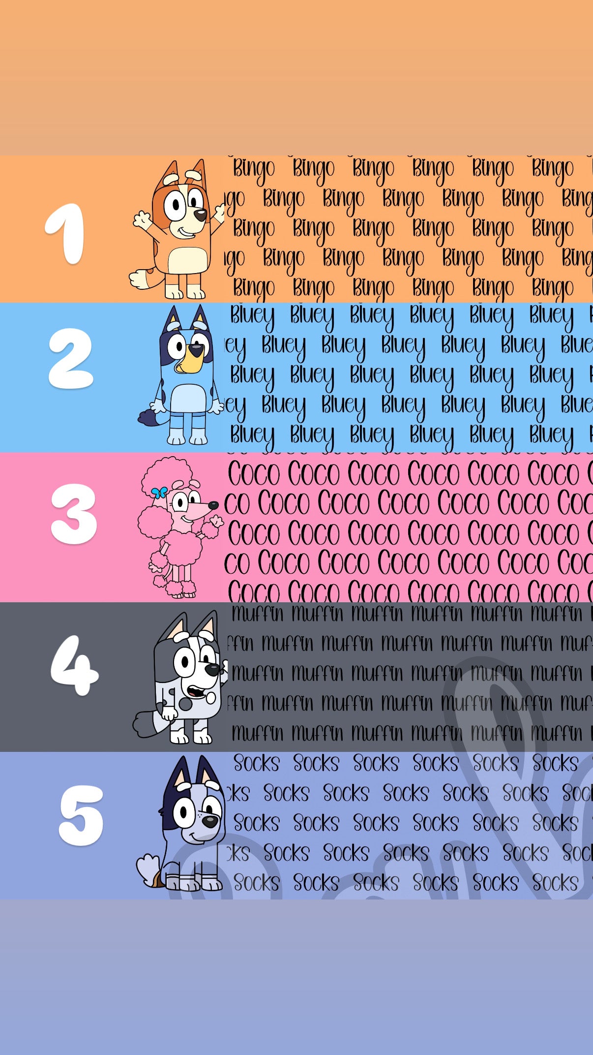 Blue Dog & Honey Friends - Bows