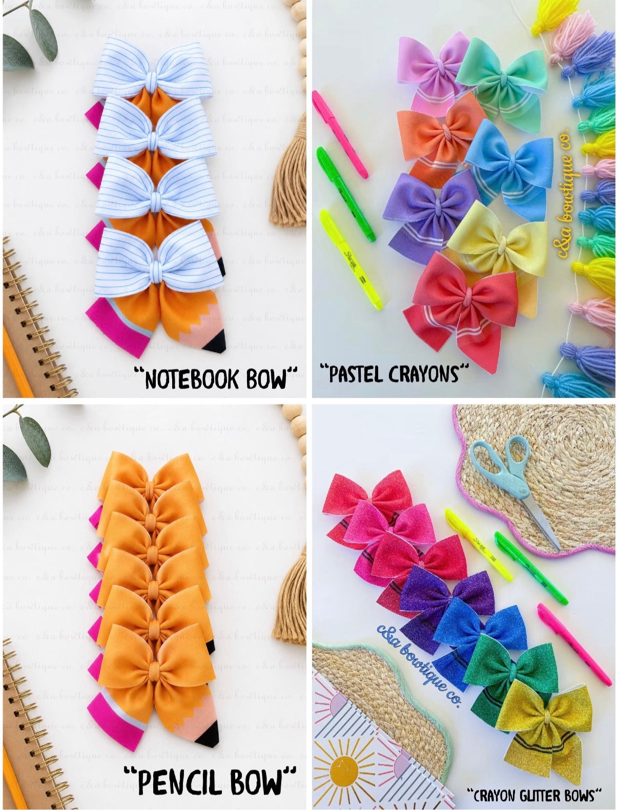 Crayon & Pencil Bows