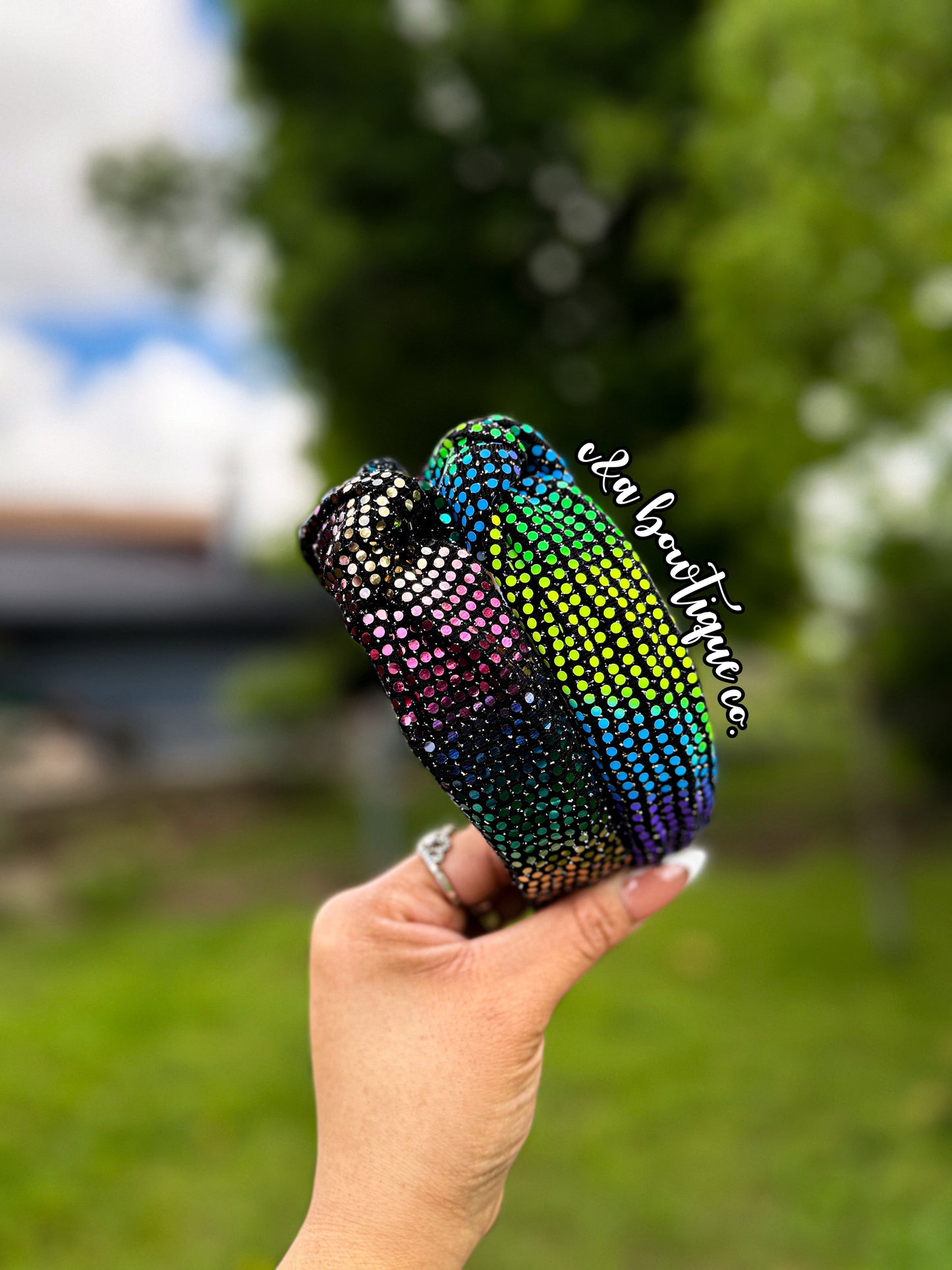 Disco Dots- Headbands/Scrunchies