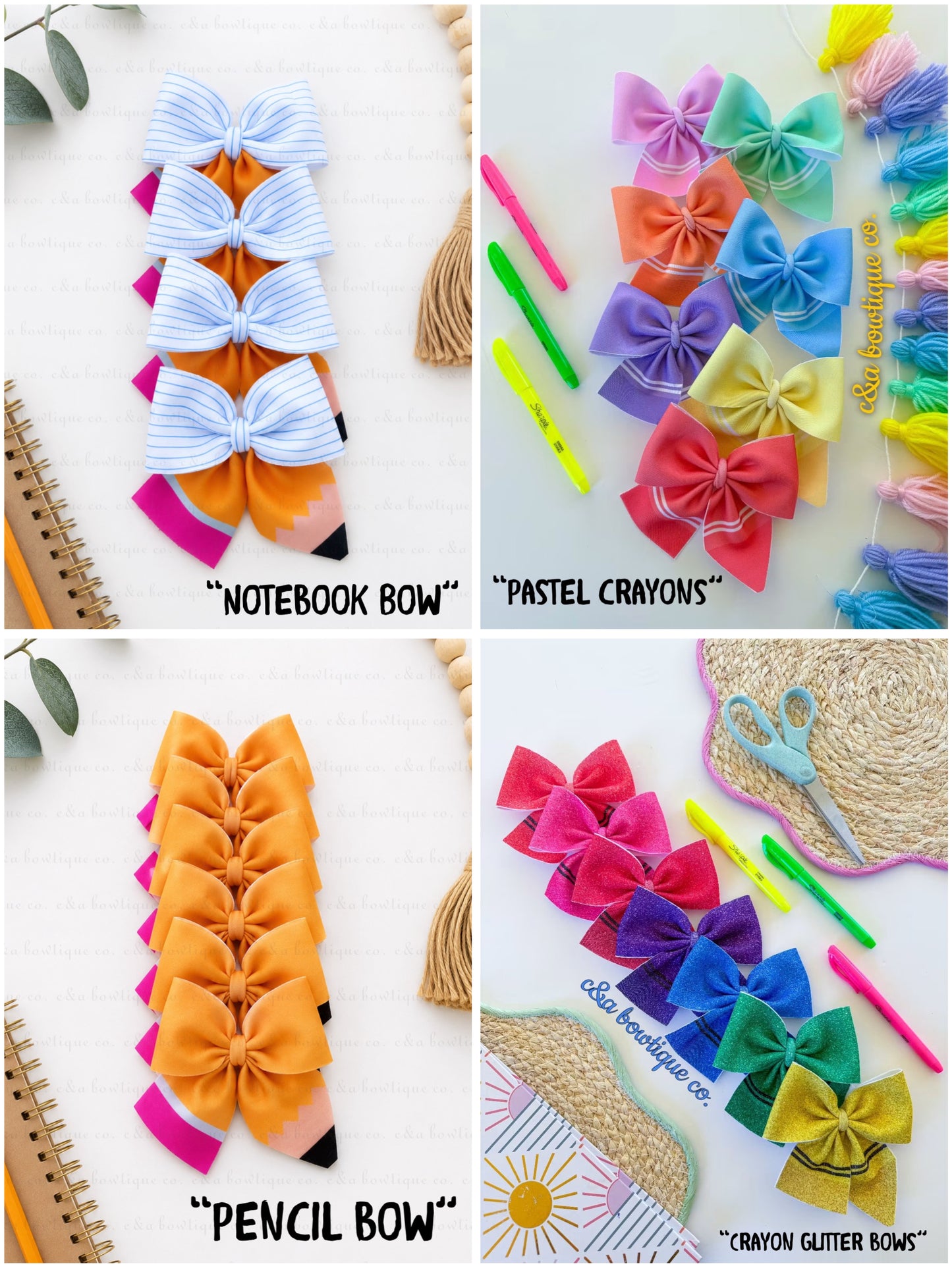 Crayon & Pencil Bows