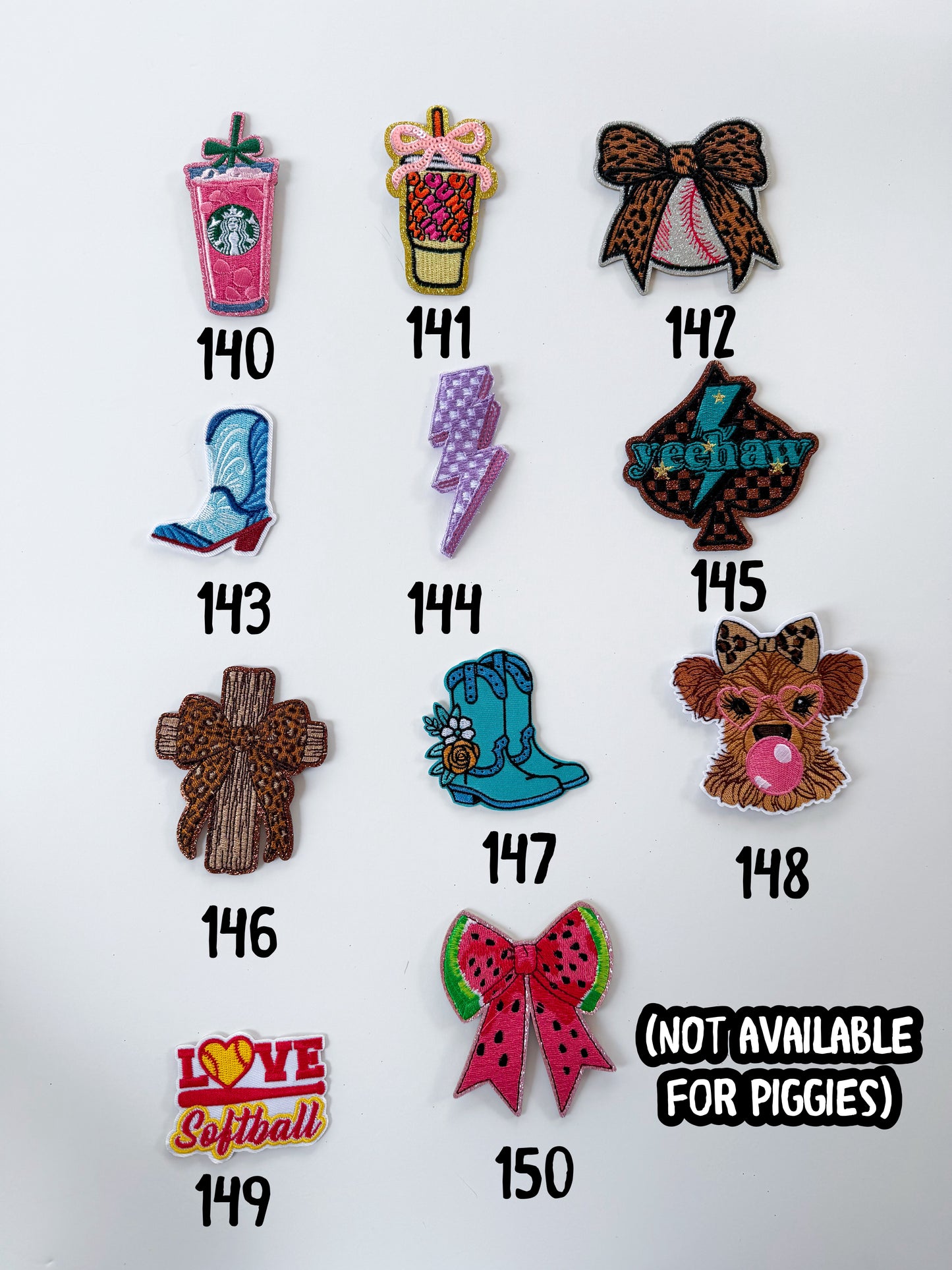 Felties, Charms, Patches Etc