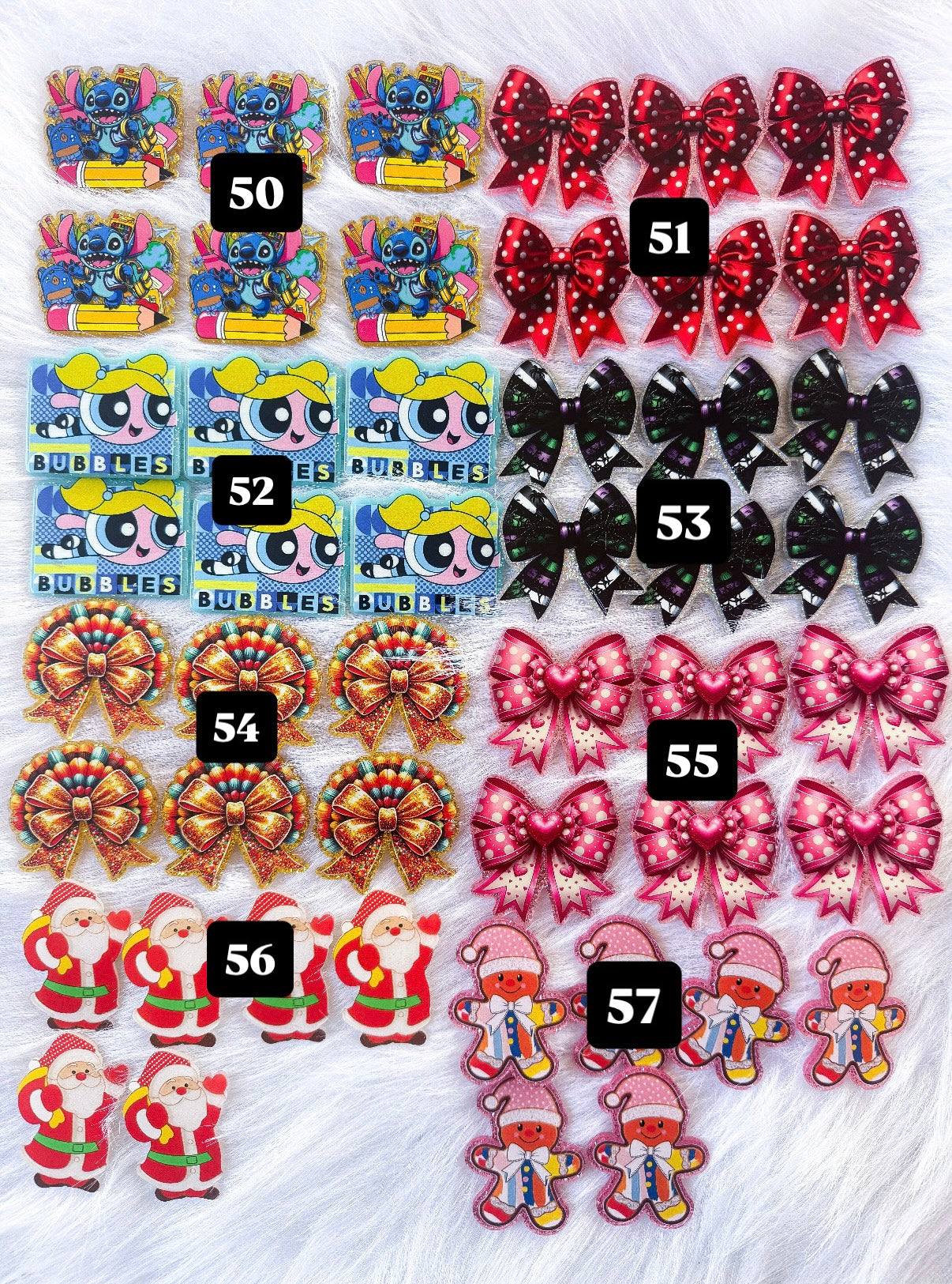 Felties, Charms, Patches Etc
