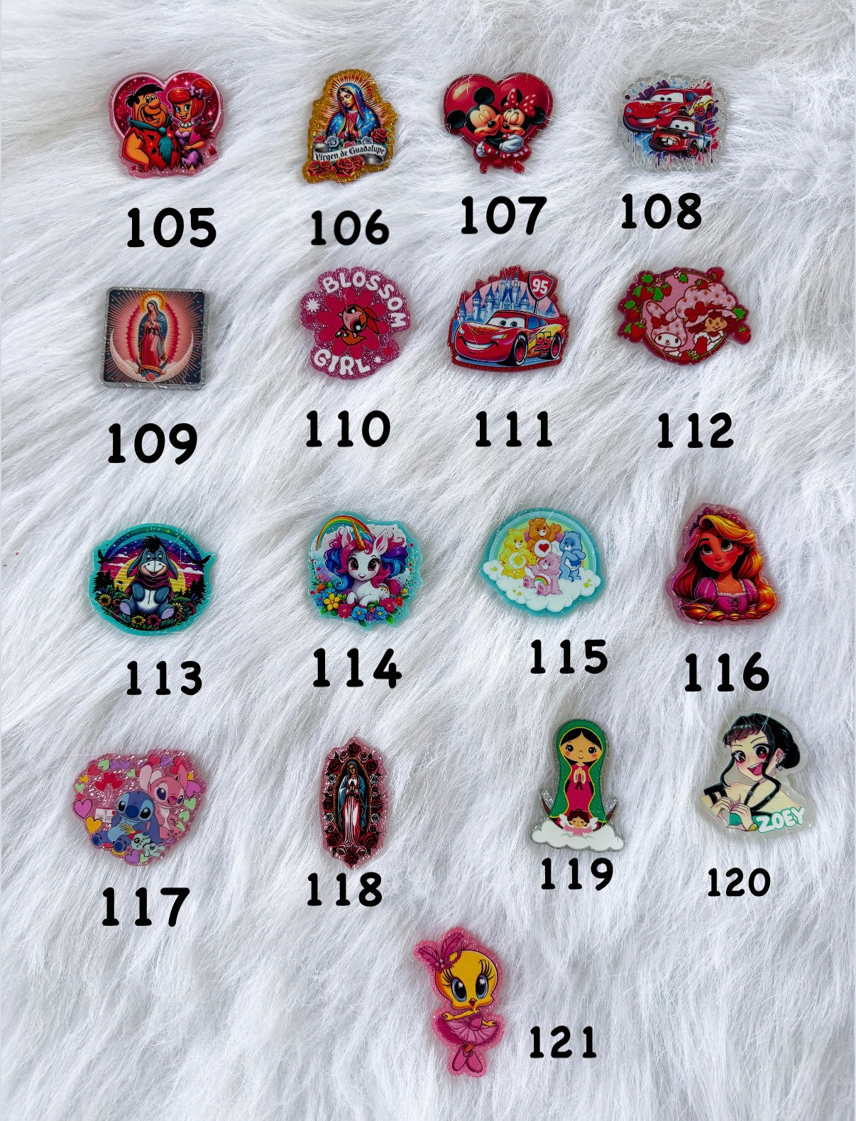 Felties, Charms, Patches Etc