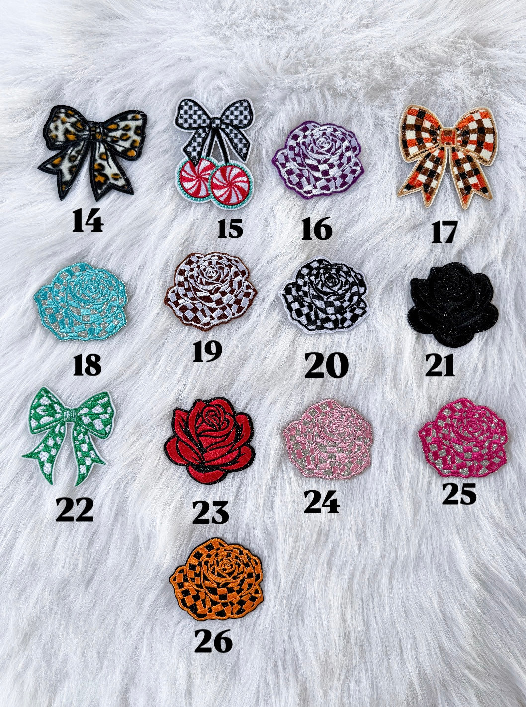 Felties, Charms, Patches Etc