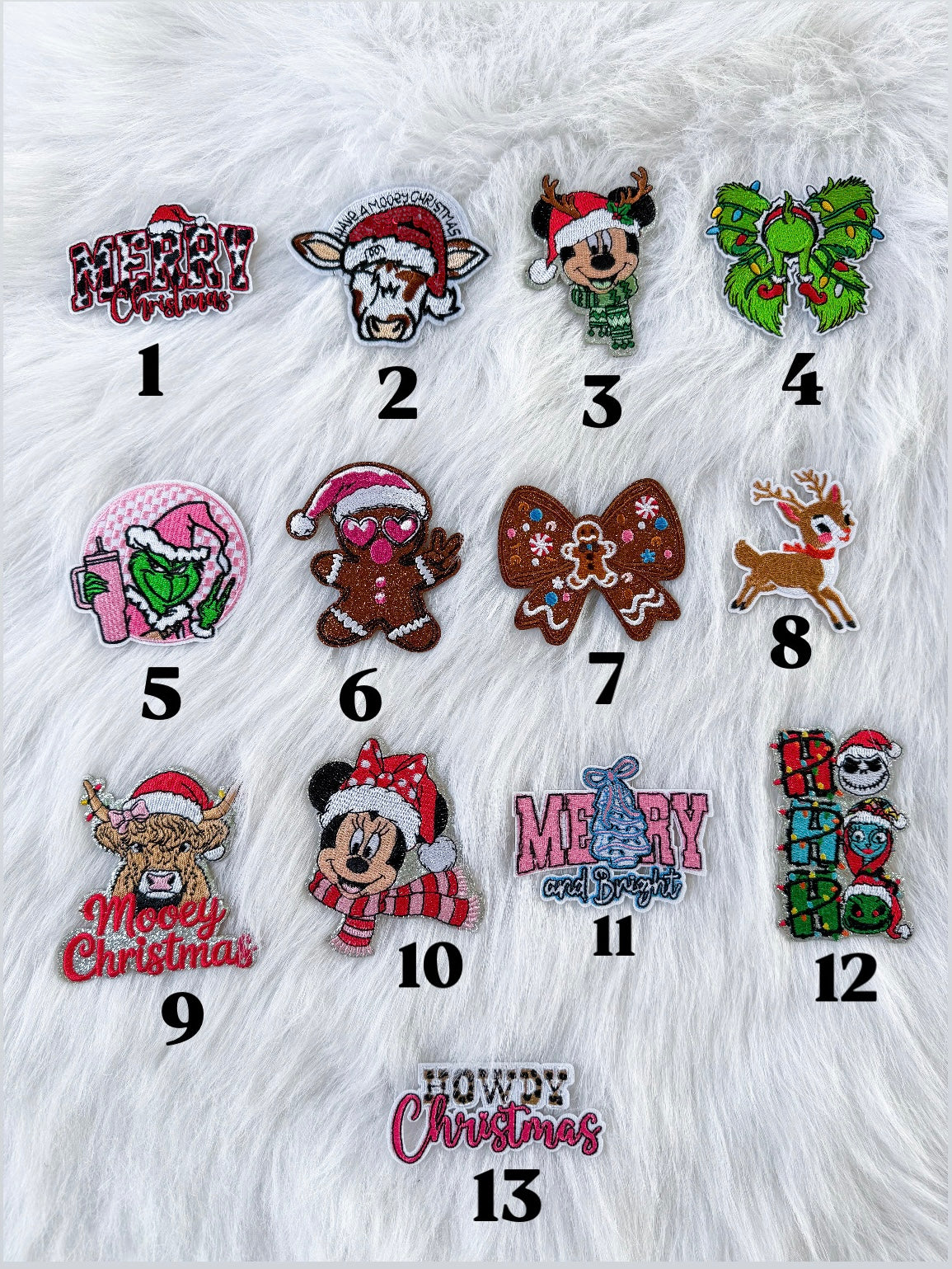 Felties, Charms, Patches Etc