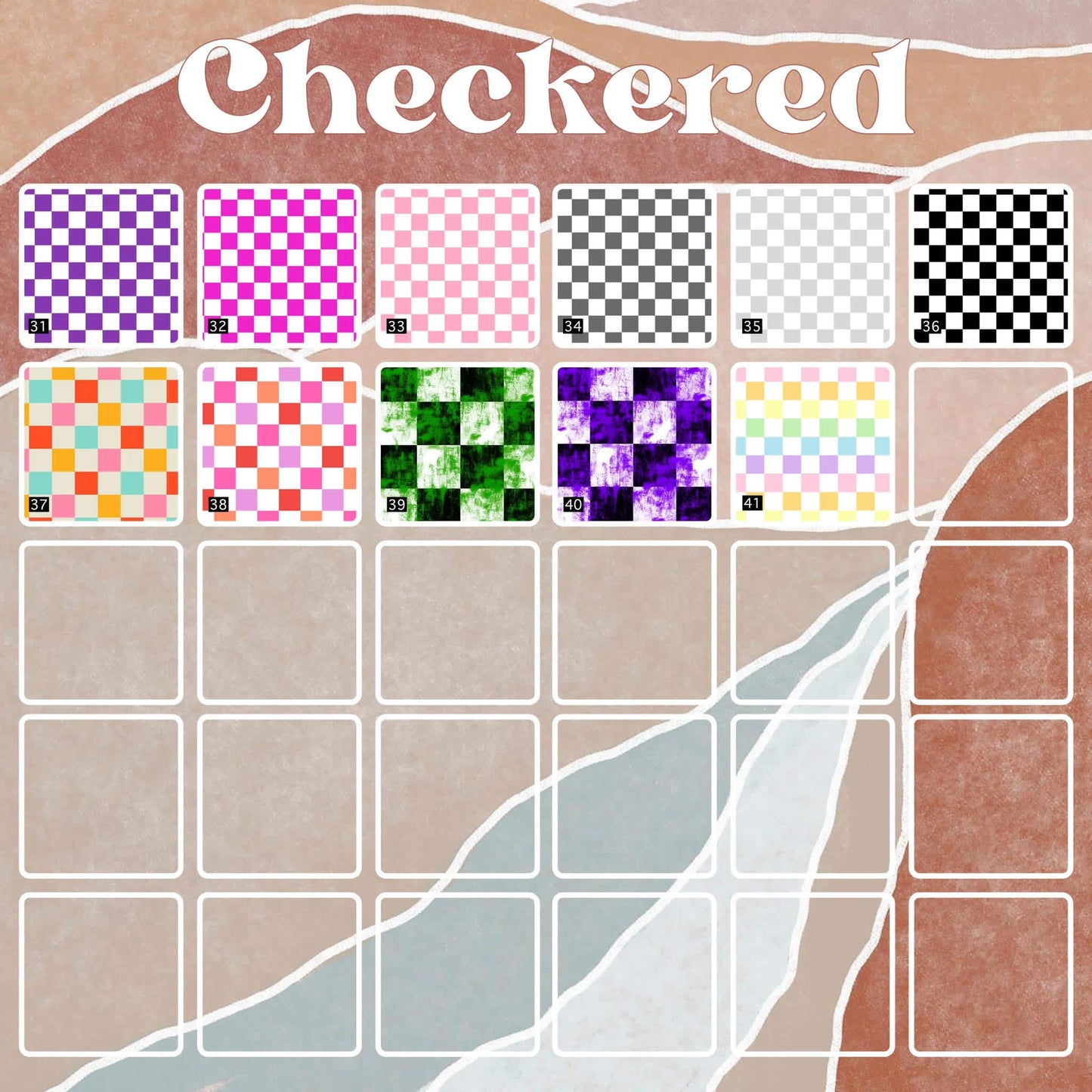 Checkered Keychain