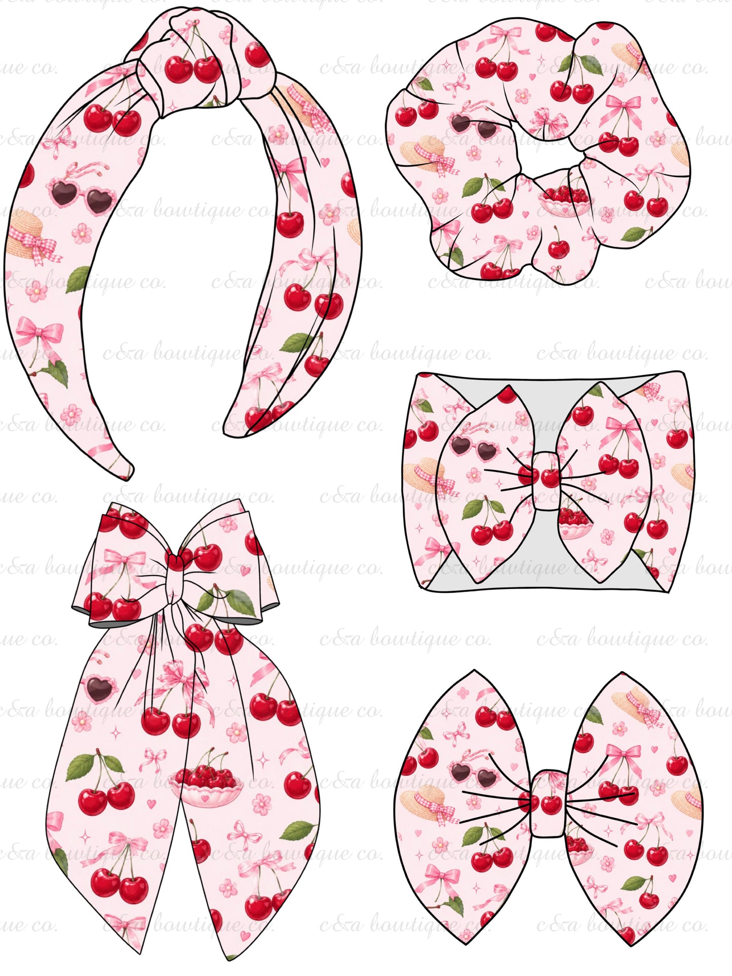 Summer Fruits- Bows