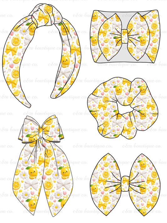 Summer Fruits- Headbands/ Scrunchies / Keyfobs