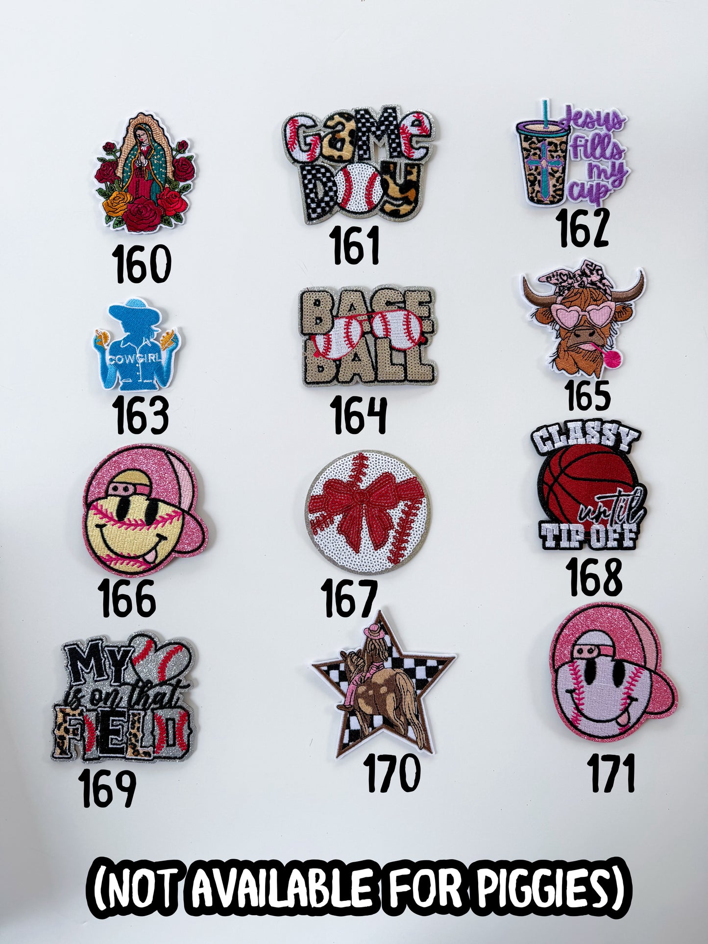 Felties, Charms, Patches Etc