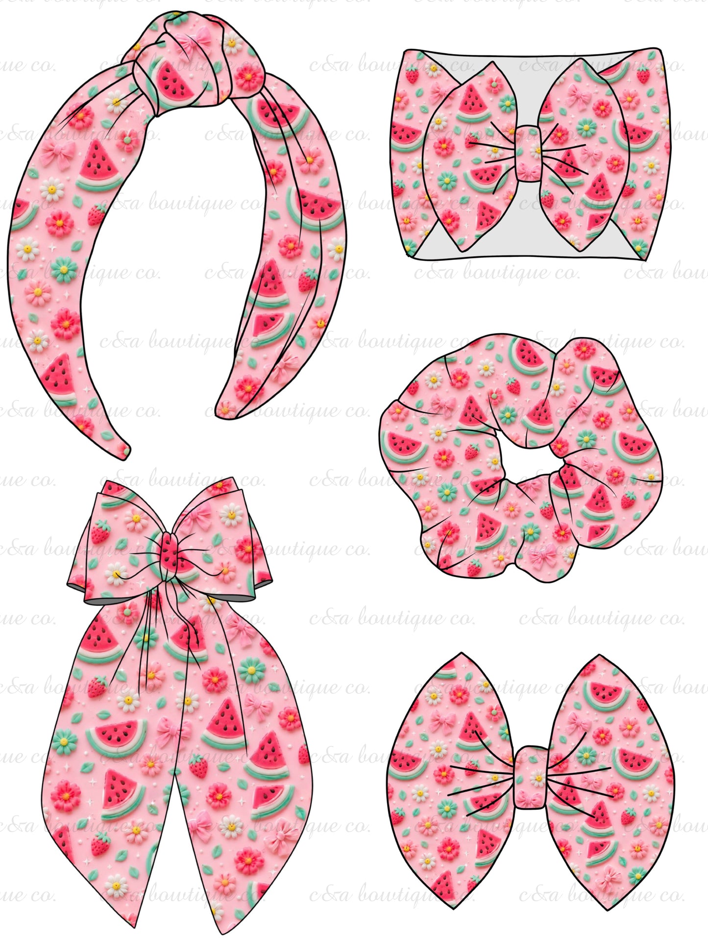 Summer Fruits- Bows