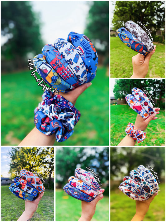 Basketball- Headband / Scrunchies / Keyfobs