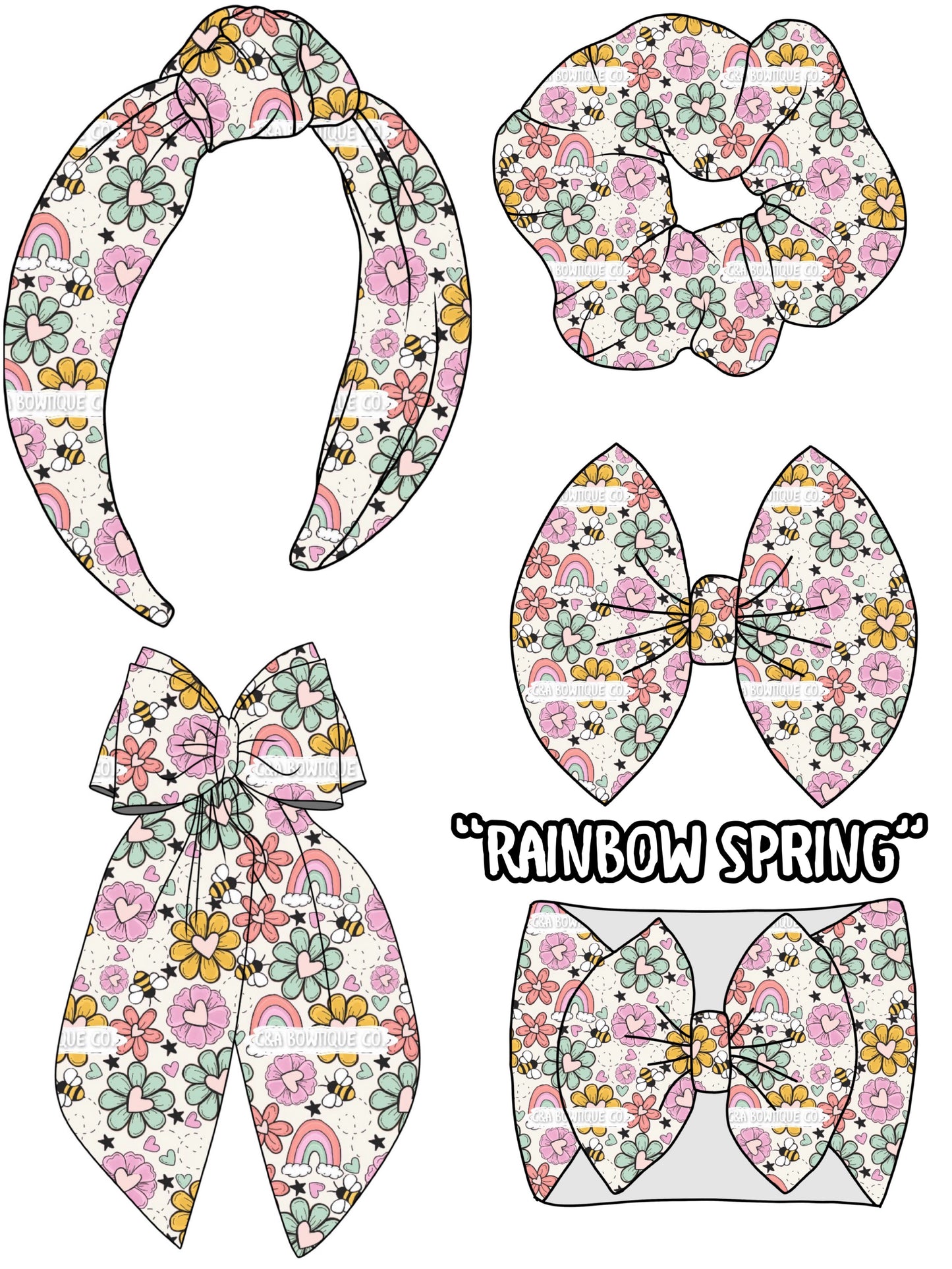 Checkered in Bloom  - Headwraps