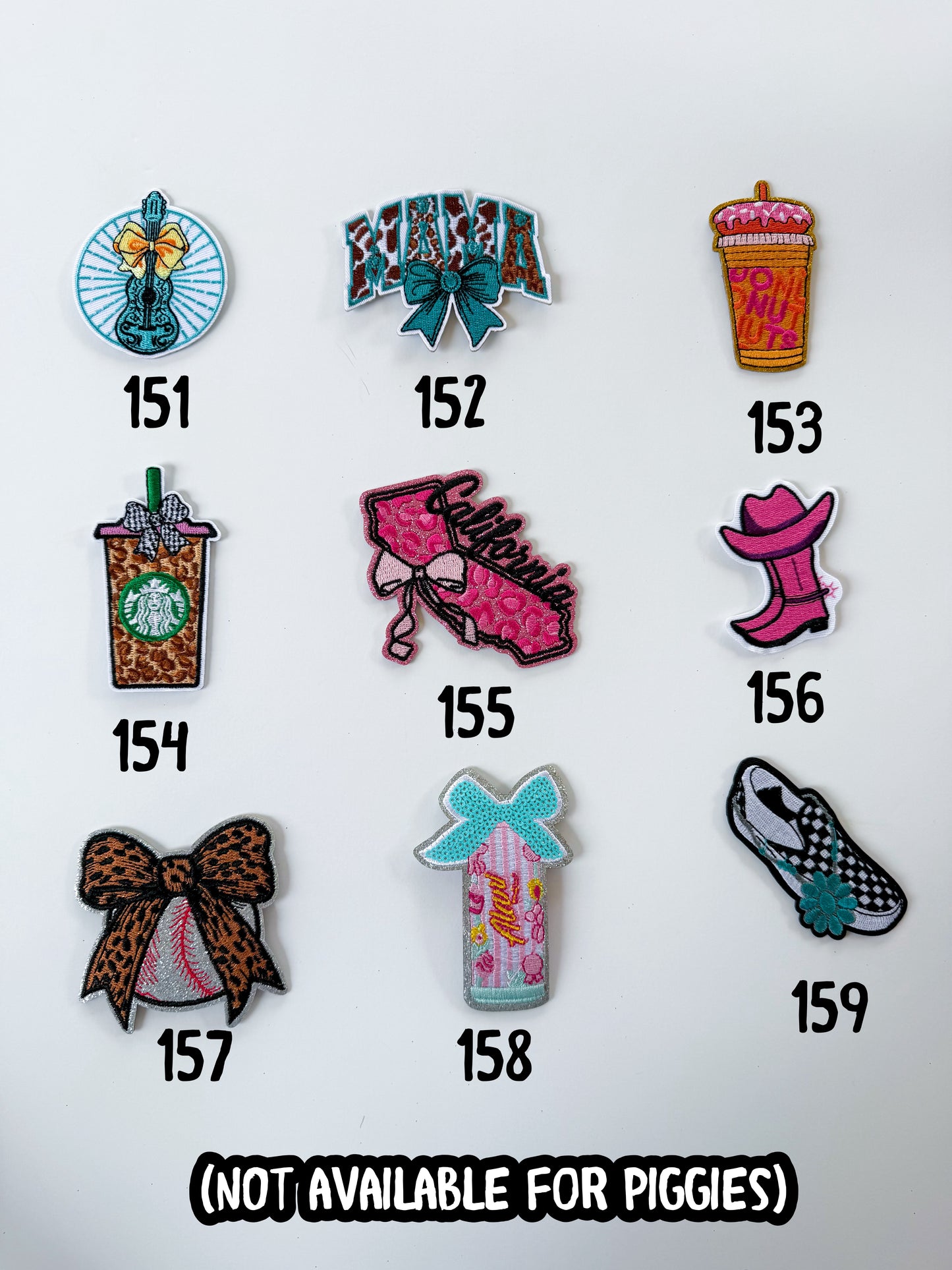 Felties, Charms, Patches Etc