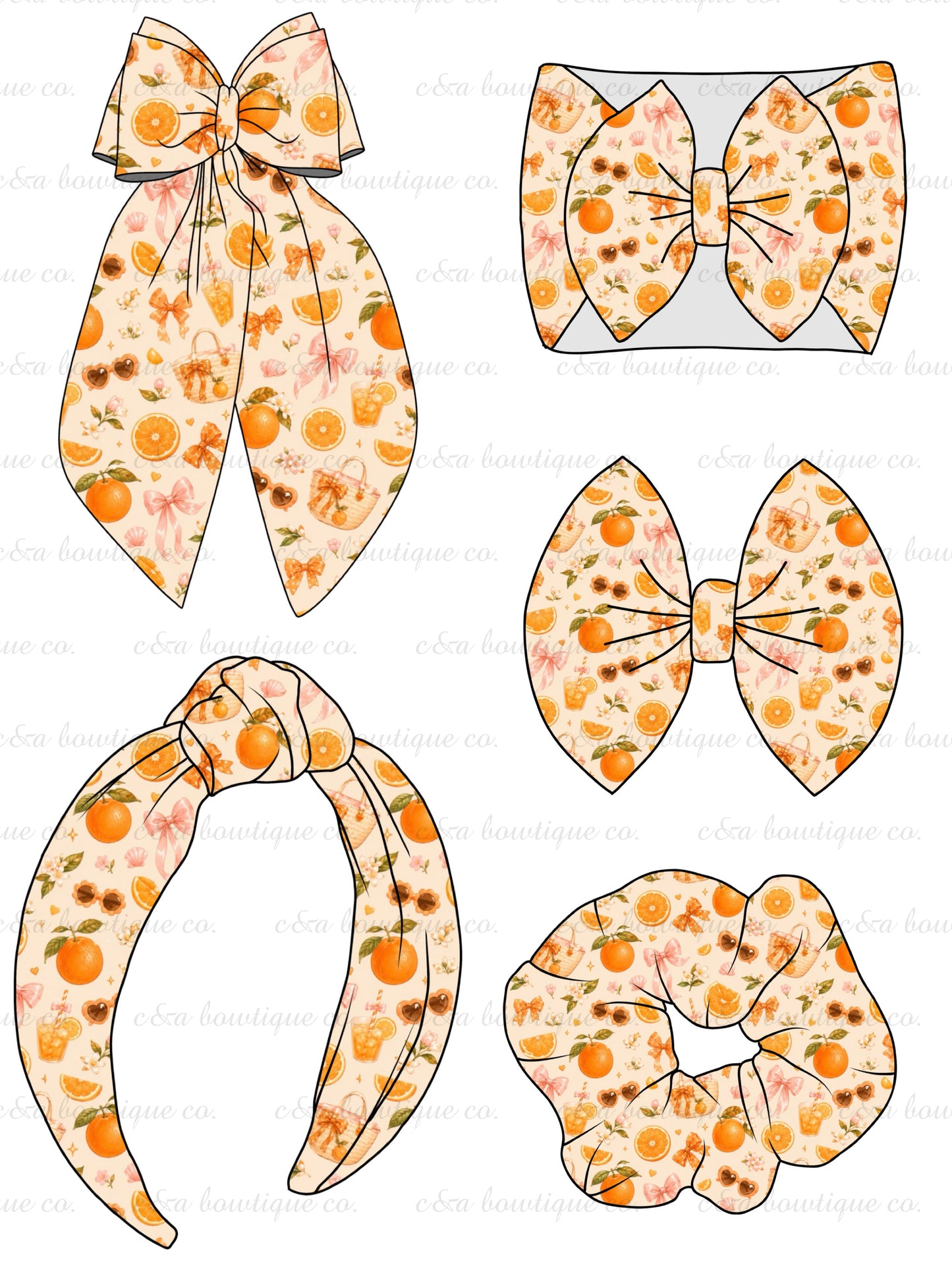 Summer Fruits- Bows