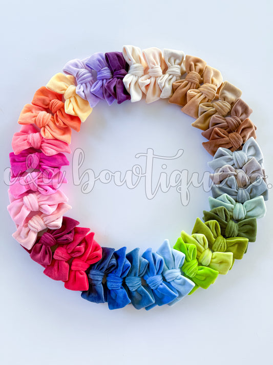 Plushy Velvet Bows