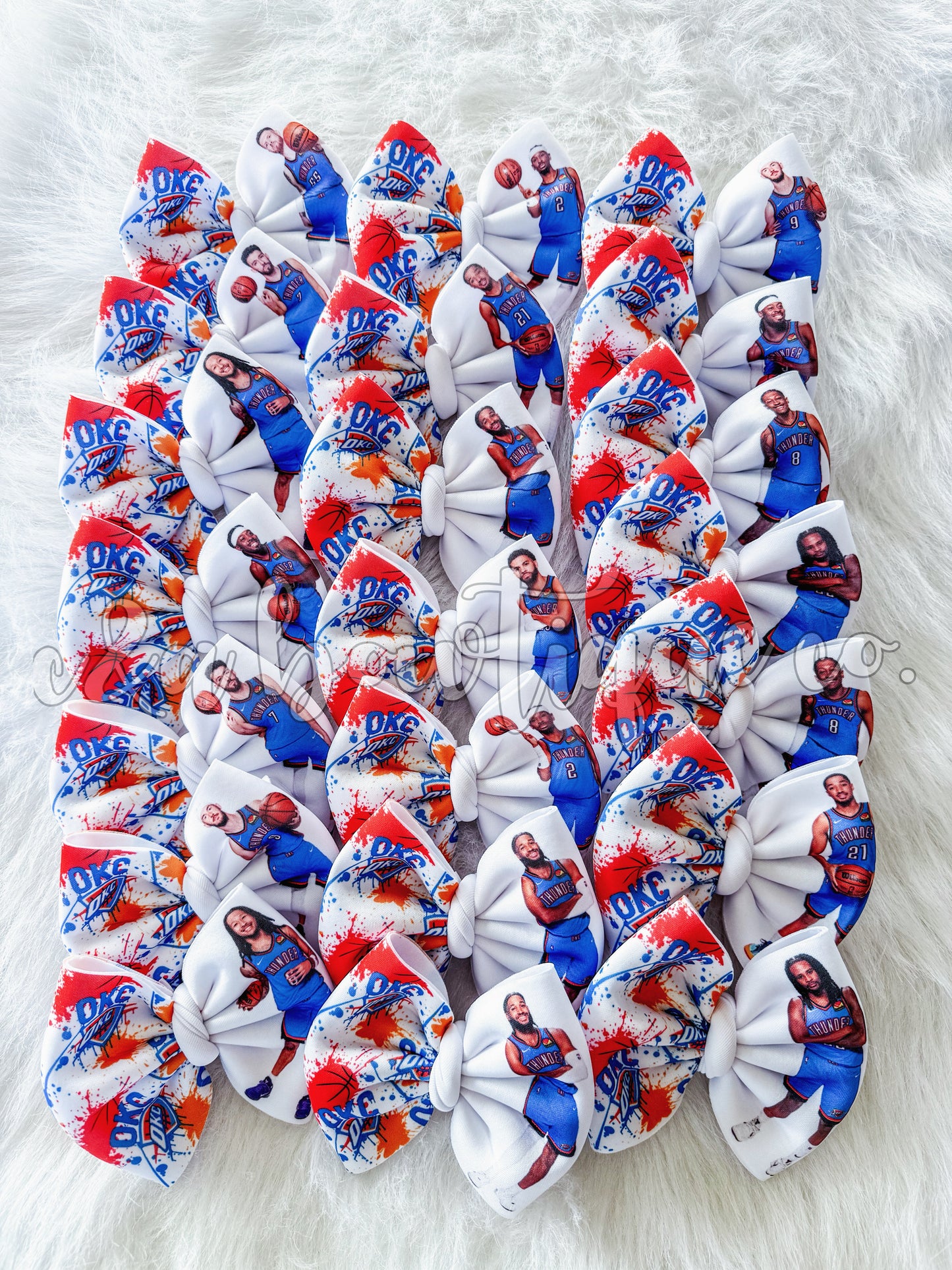OKC Basketball Players - Big Bows