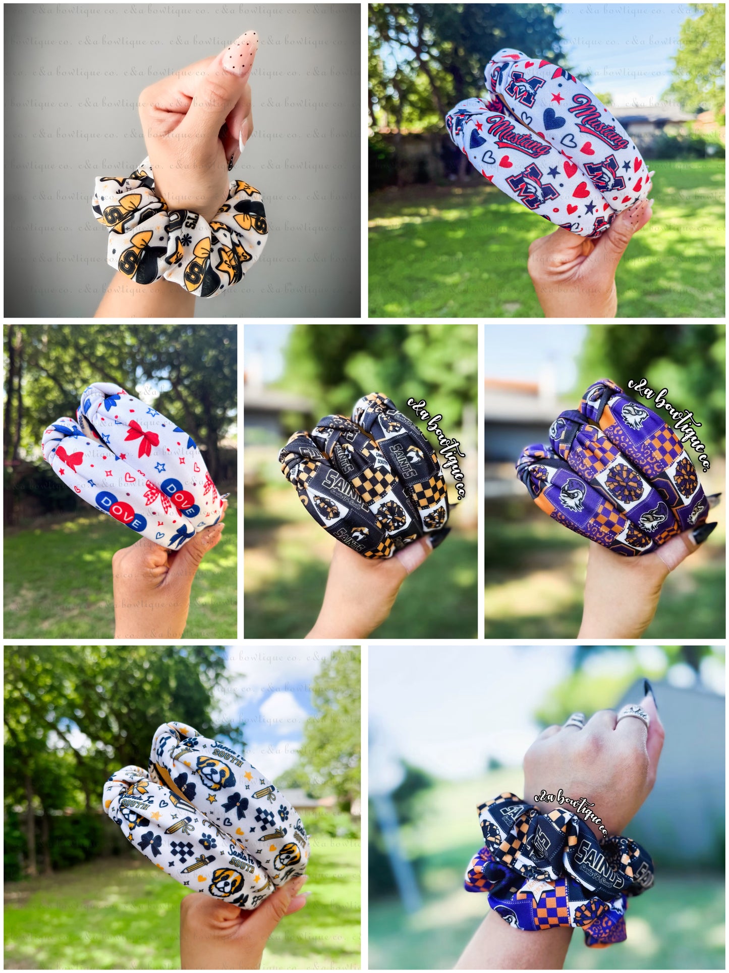 School - Headbands/ Scrunchies / Key-fob/ Lanyards