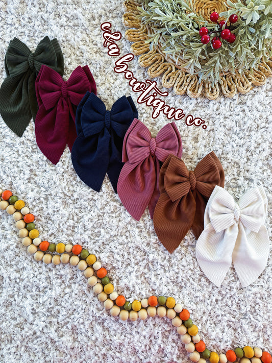 Corduroy + Prints - Bows