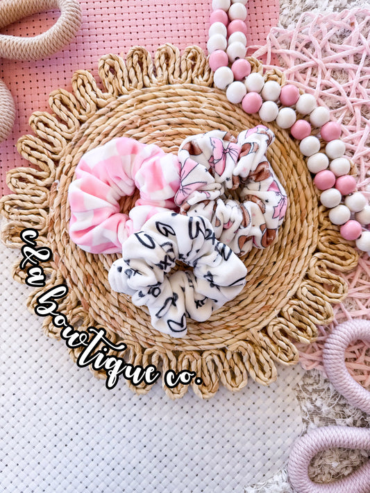 Plushy Valentines- Headbands/ Scrunchies / Key-fob Scrunchie