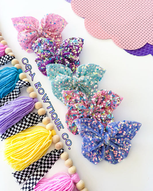 Pastel Sequins- Bows