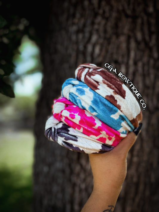 Cowhide - Headbands/ Scrunchies