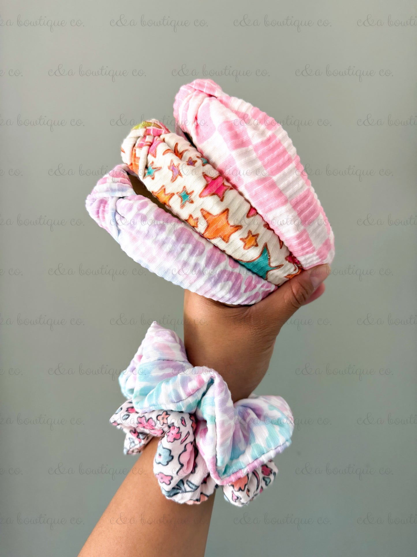 Retro babes - Headbands/ Scrunchies / Keyfob Scrunchies